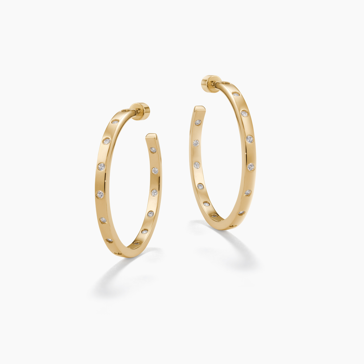 BIG DREAMS BEZEL HOOPS