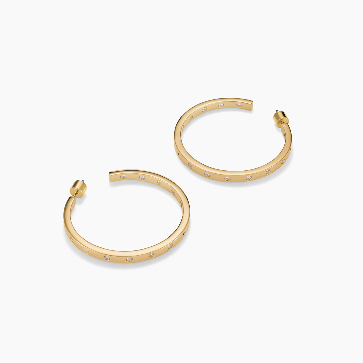 BIG DREAMS BEZEL HOOPS