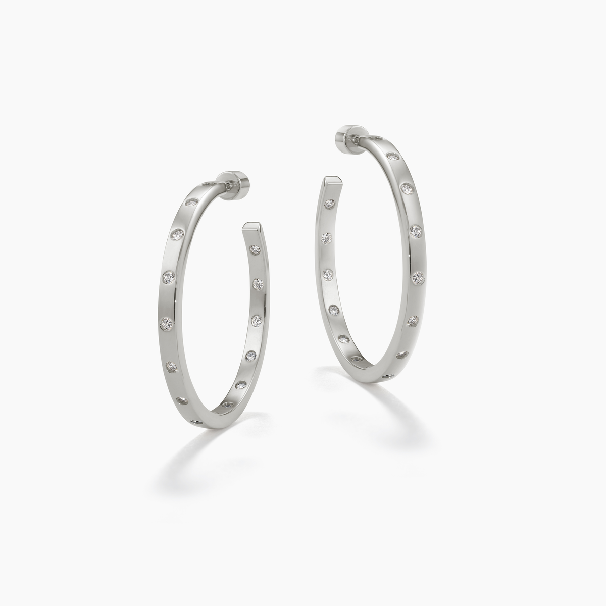 BIG DREAMS BEZEL HOOPS