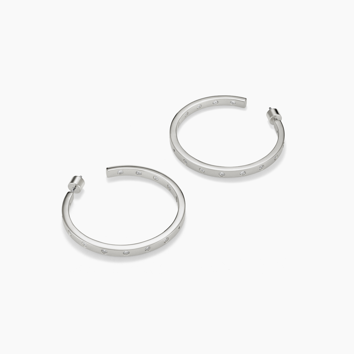 BIG DREAMS BEZEL HOOPS