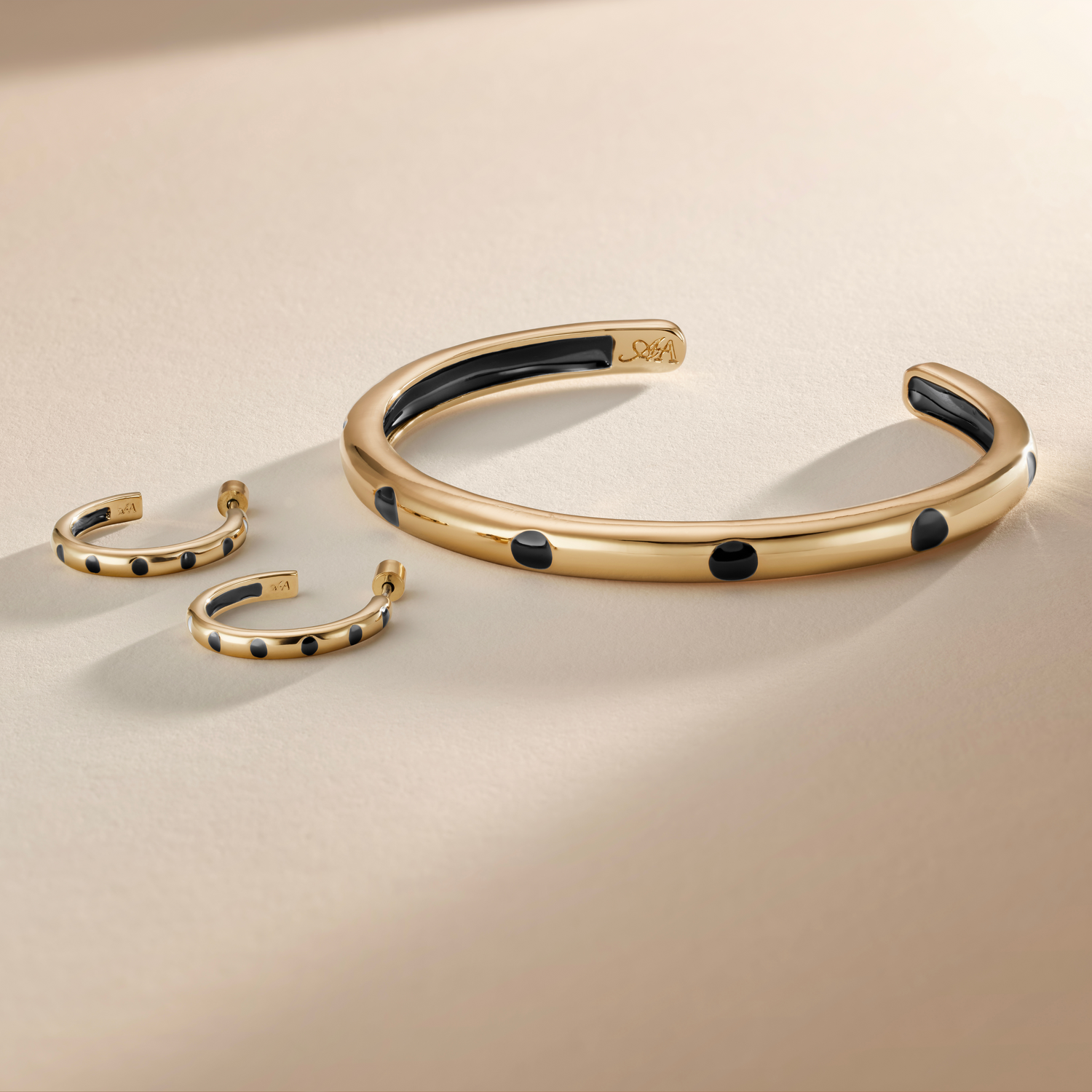 Intentional minimalist jewelry — Who You Are hoops and bracelet by Armine + Ambrose